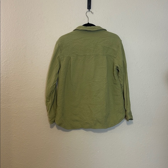 Madewell‎ Diamond Jacquard Shirt-Jacket in Green Size Small - Picture 5 of 6